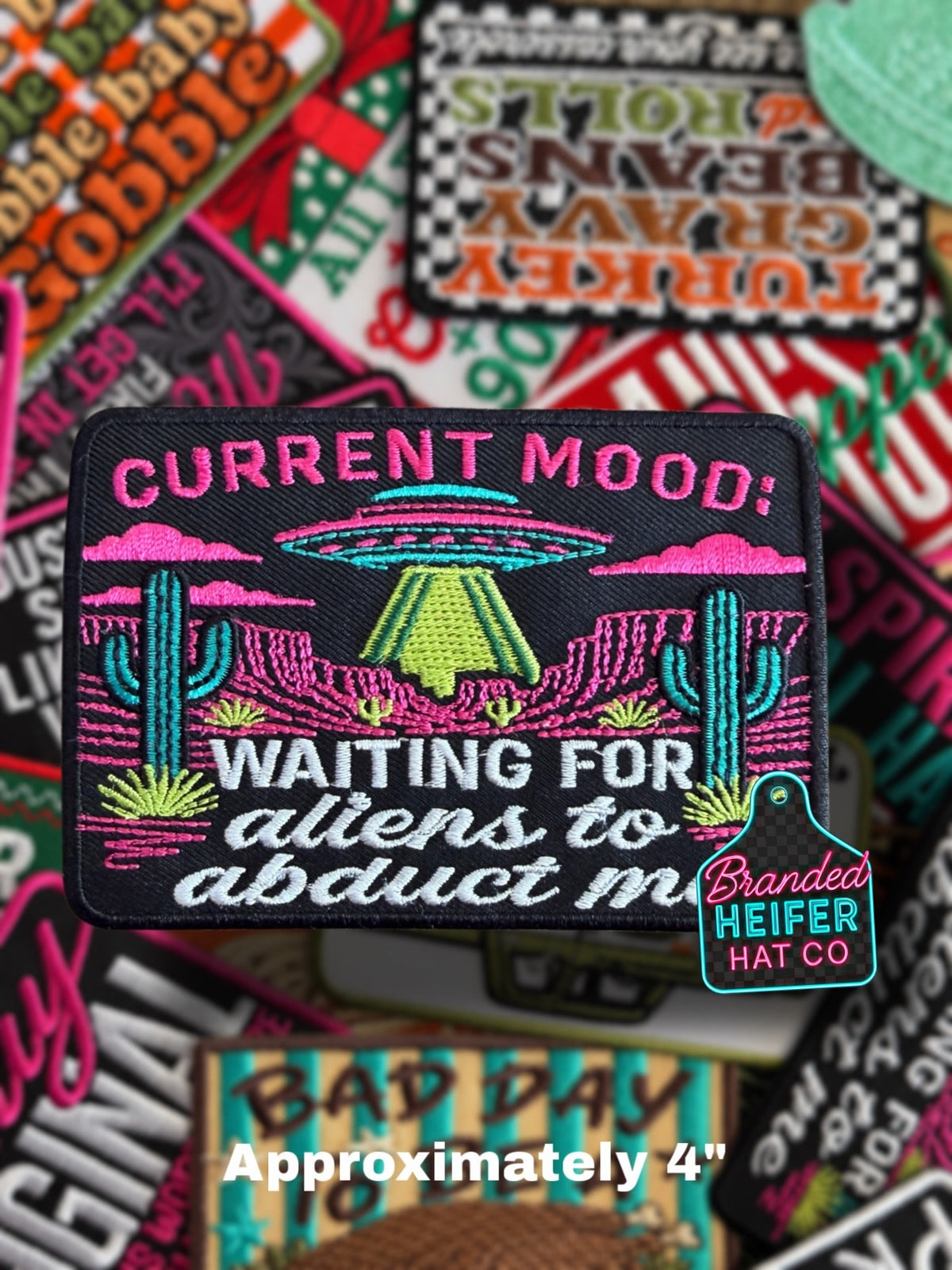 CURRENT MOOD | EMBROIDERED HAT PATCH