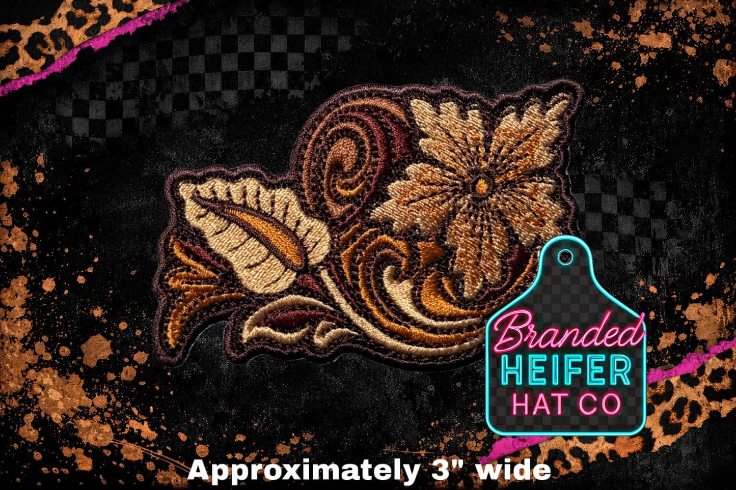 WESTERN FLORAL l EMBROIDERY PATCH