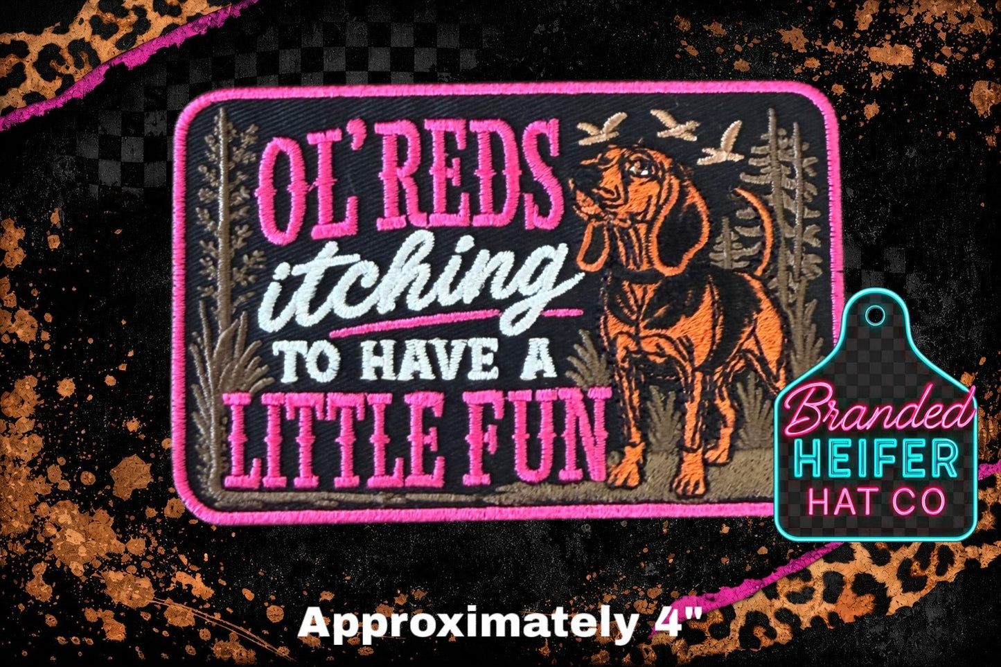OL’ REDS ITCHING TO HAVE A LITTLE FUN | EMBROIDERY PATCH