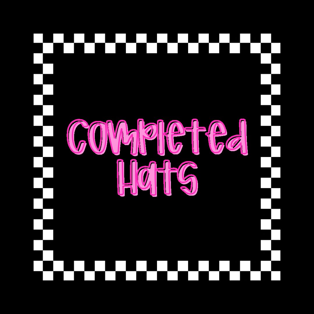 Completed Hats and accessories