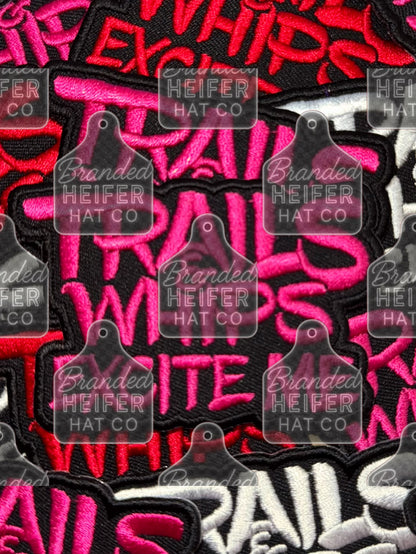 TRAILS&WHIPS EMBROIDERY PATCH