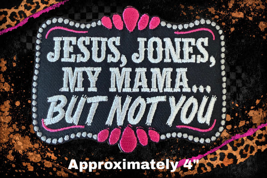 JESUS AND JONES EMBROIDERY PATCH