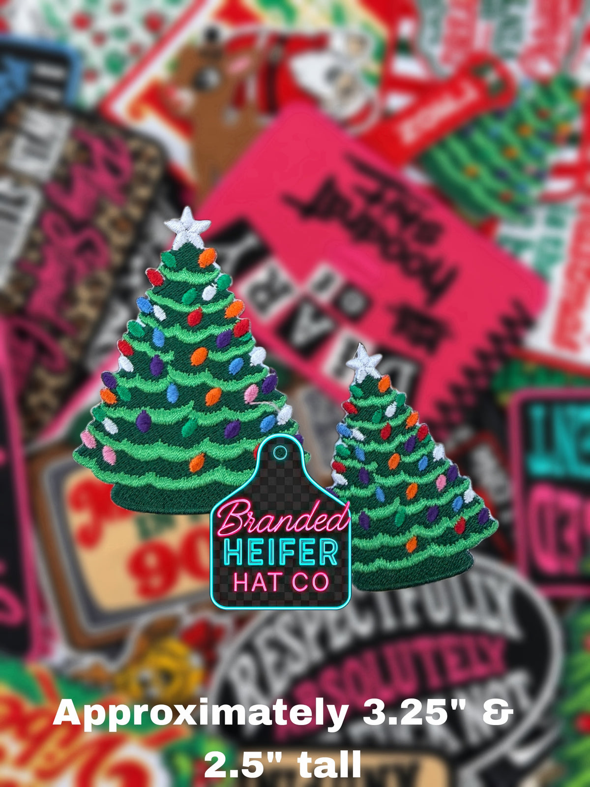 CHRISTMAS TREEs | EMBROIDERED HAT PATCH