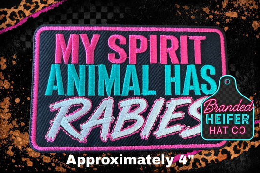 RABIES EMBROIDERY PATCH