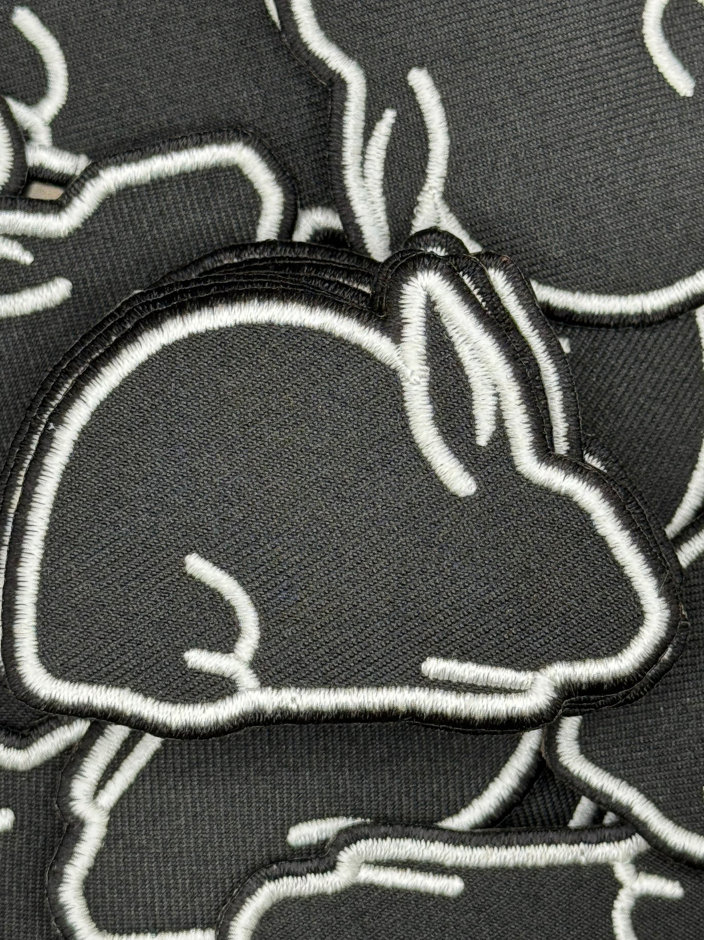 Show Rabbit  embroidery patch
