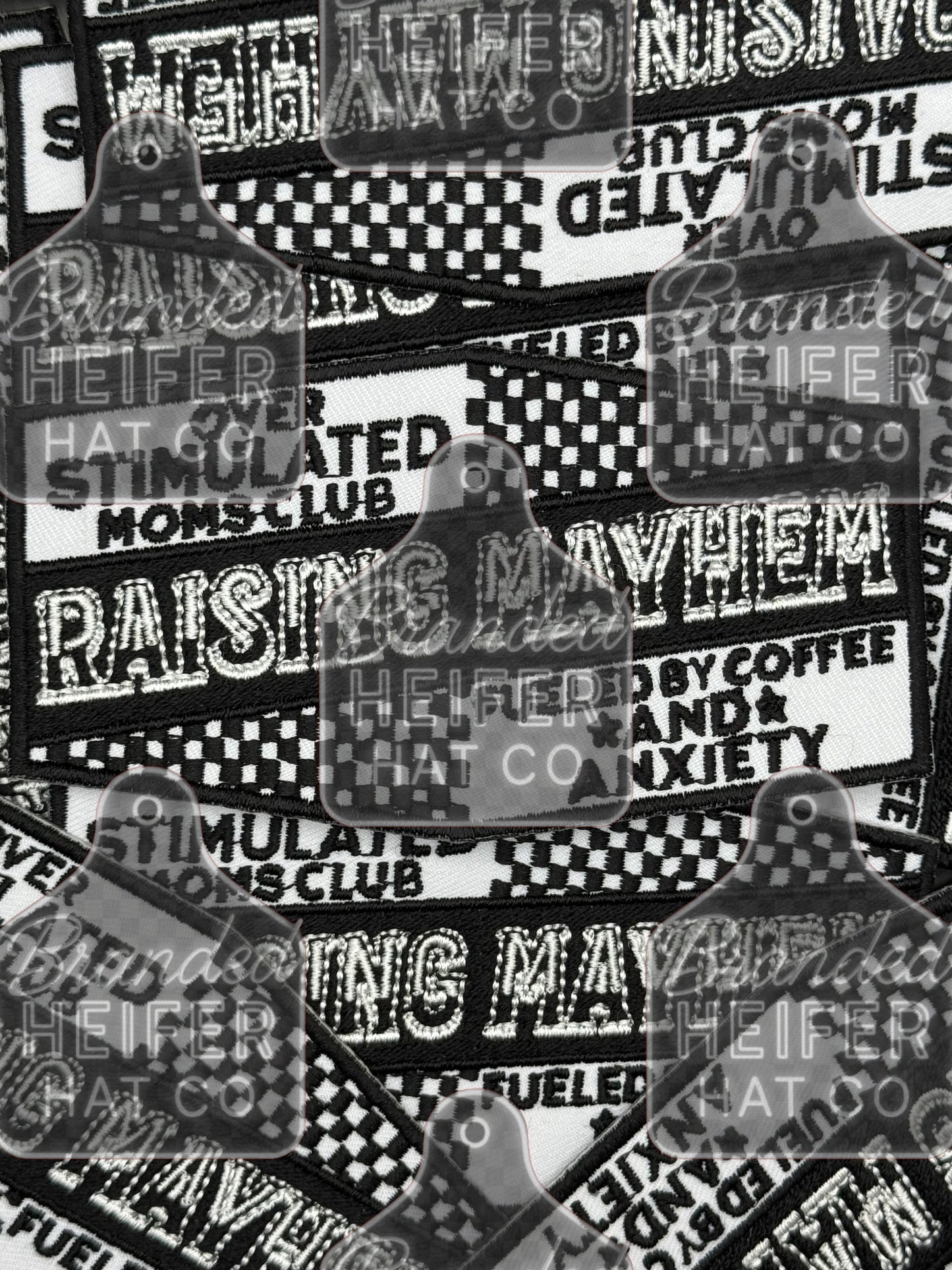 Raising mayhem embroidery patch