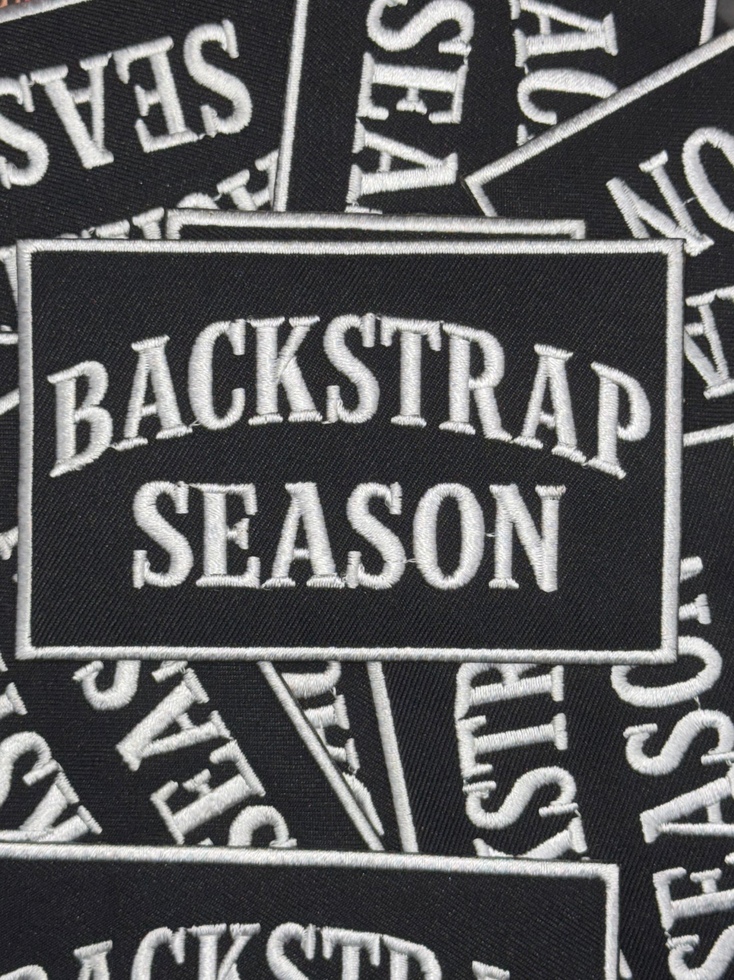 Backstrap Season embroidery patch