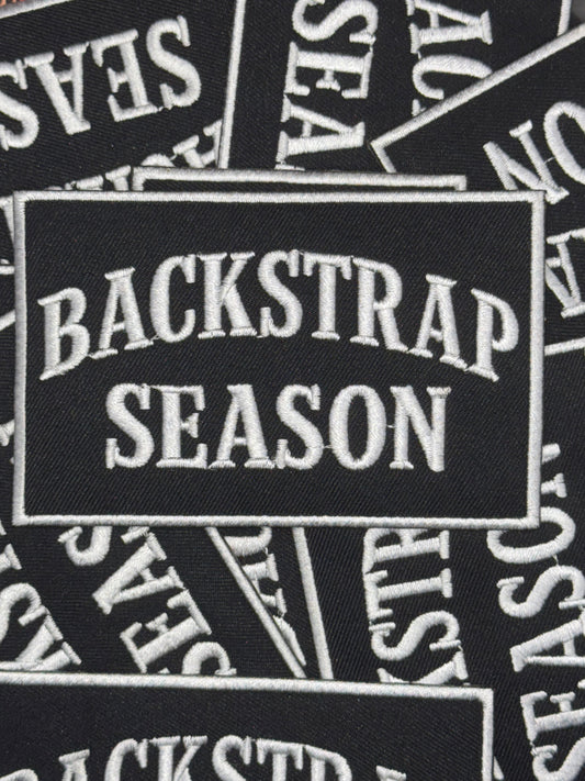 Backstrap Season embroidery patch