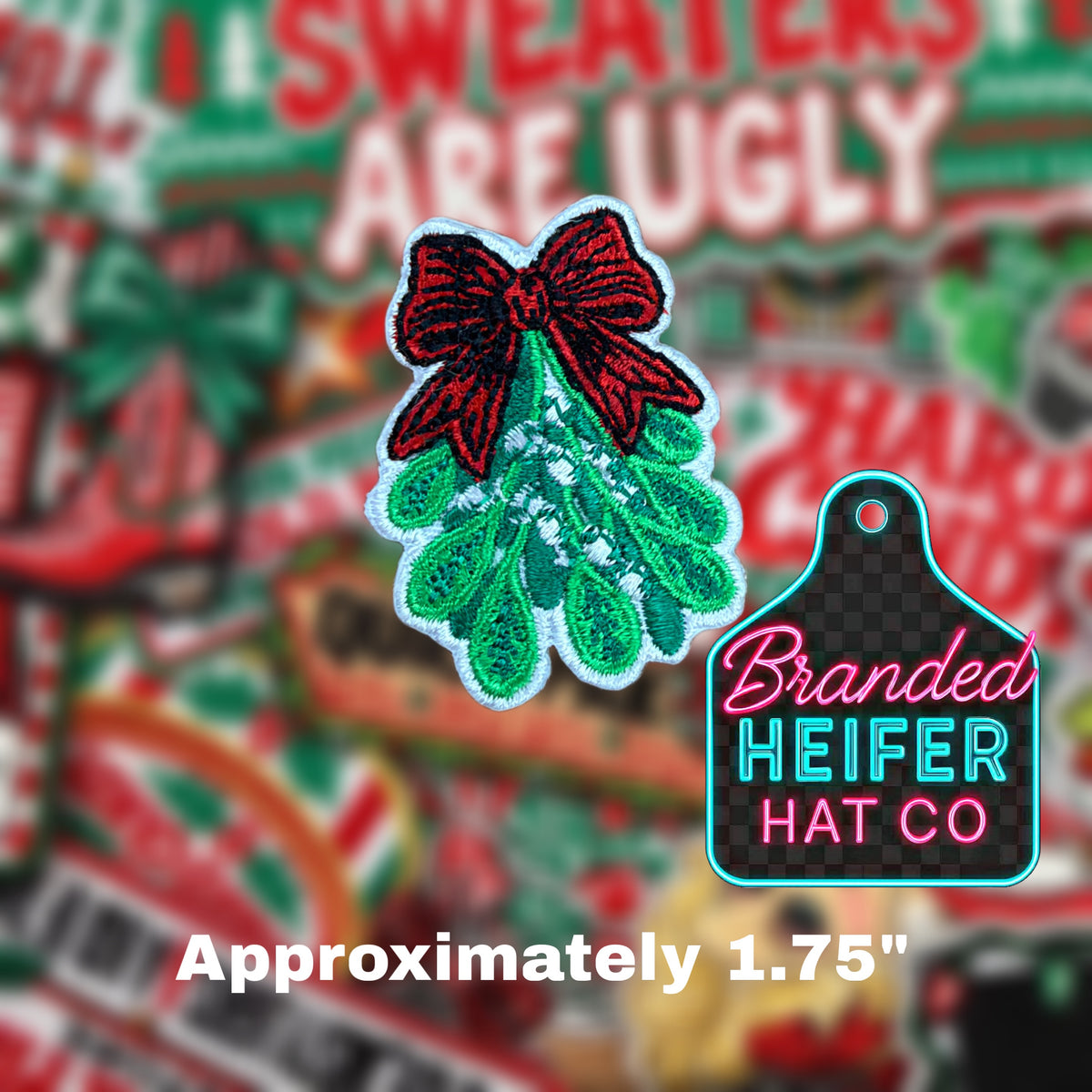 MISTLETOE  | EMBROIDERED HAT PATCH