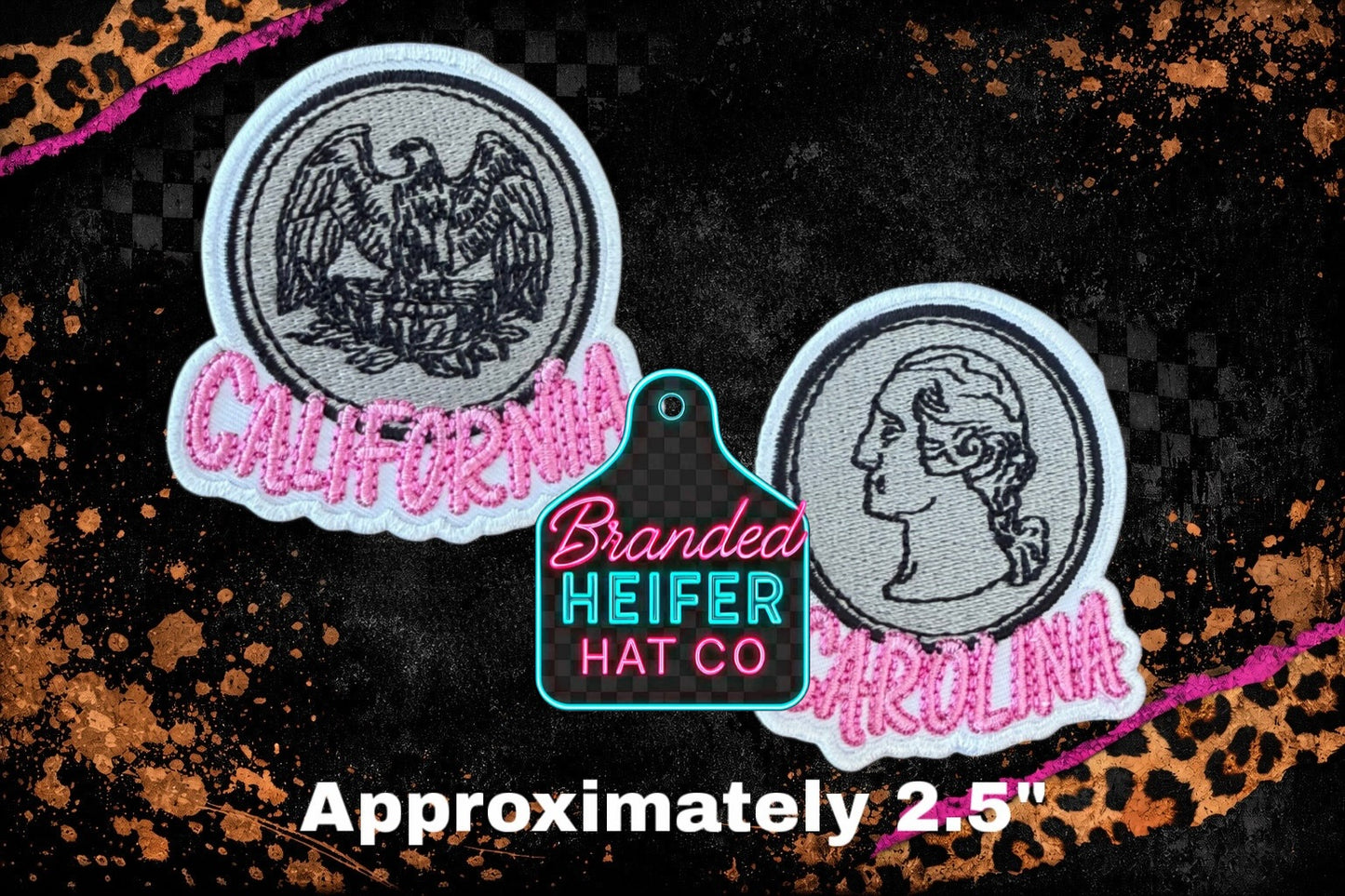 HEADS/TAILS EMBROIDERY PATCH