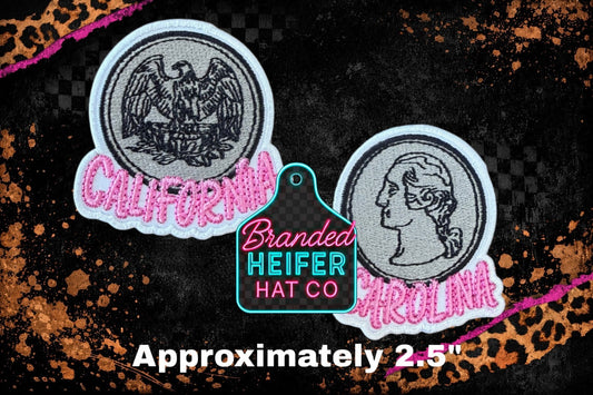 HEADS/TAILS EMBROIDERY PATCH