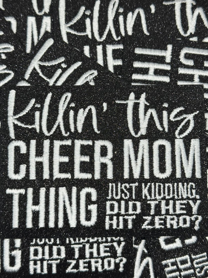 Cheer mom embroidery patch