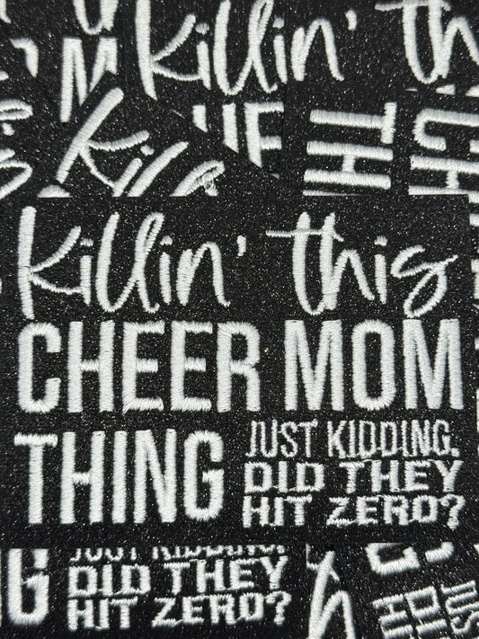 Cheer mom embroidery patch