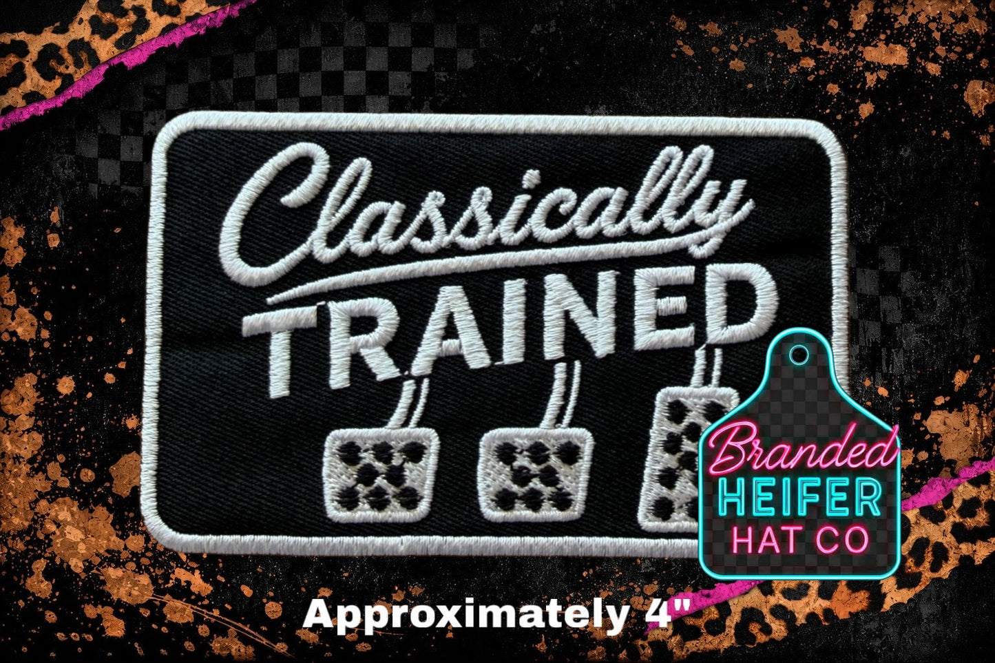CLASSICALLY TRAINED EMBROIDERY PATCH