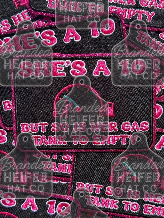 She’s a 10 glitter embroidery patch