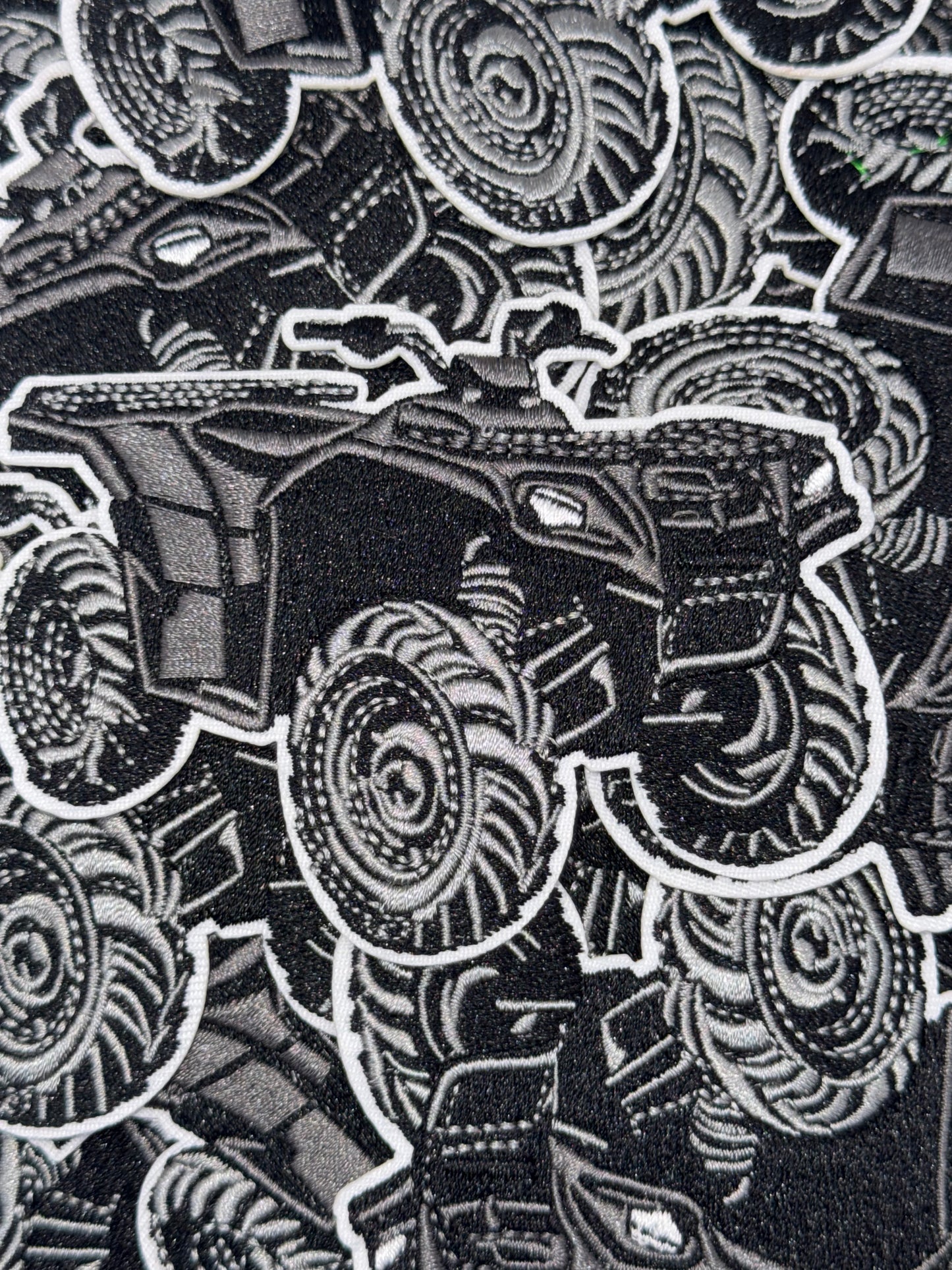 4 wheeler embroidery patch