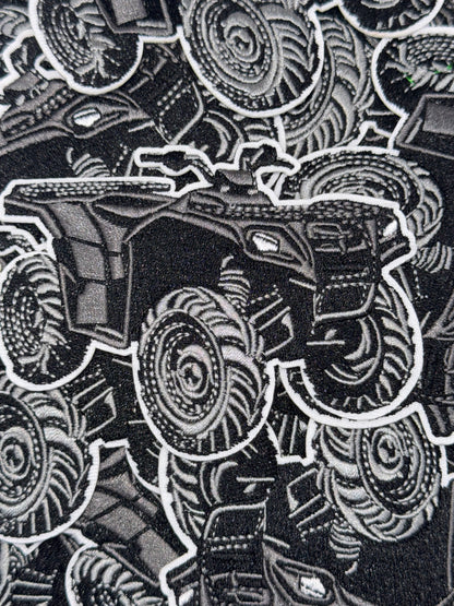 4 wheeler embroidery patch
