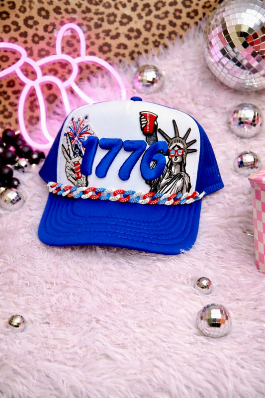 1776 | PUFF EMBROIDERY PATCH | (2 COLORS)