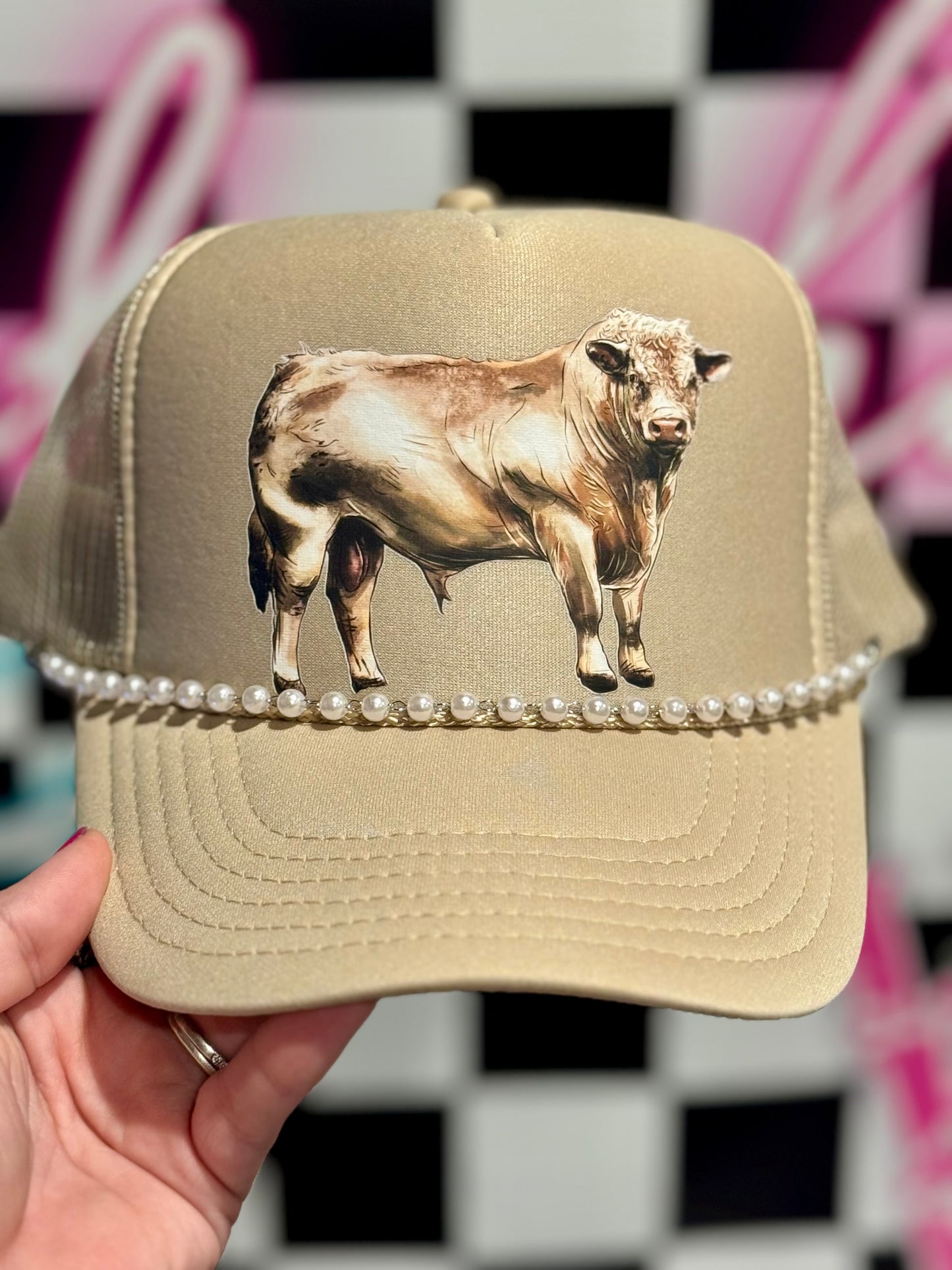 Charolais bull DTF transfer