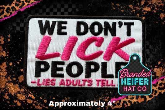 LIES EMBROIDERY PATCH