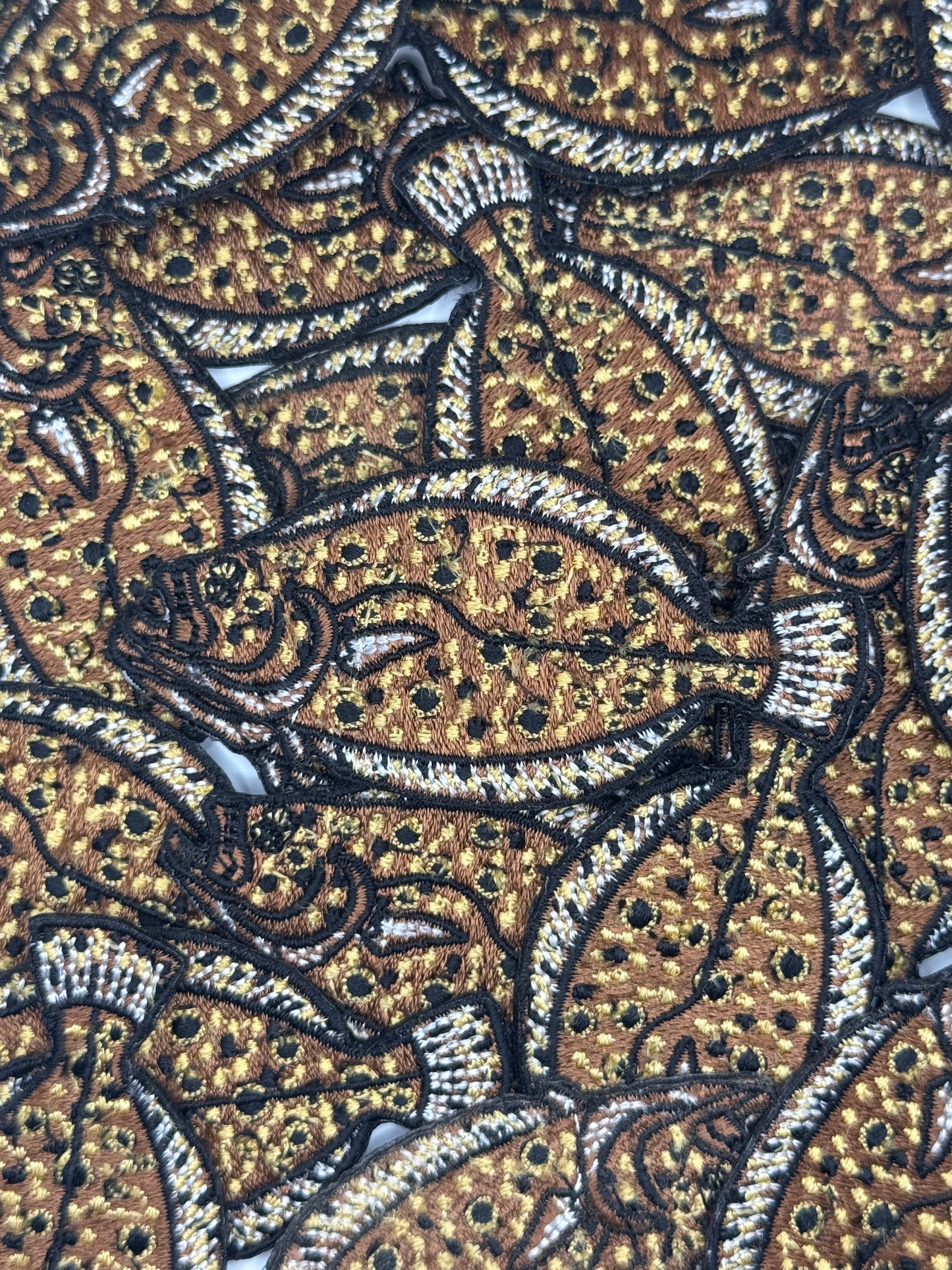 Flounder Embroidery Patch
