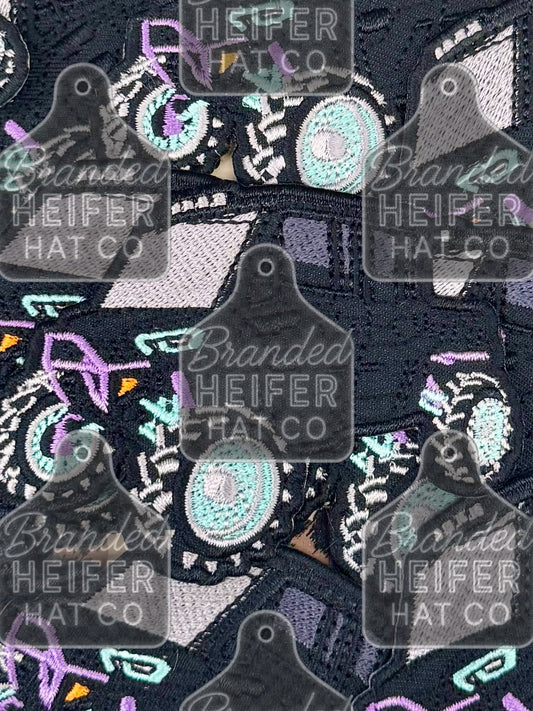 PURPLE/MINT 4SEATER EMBROIDERY PATCH