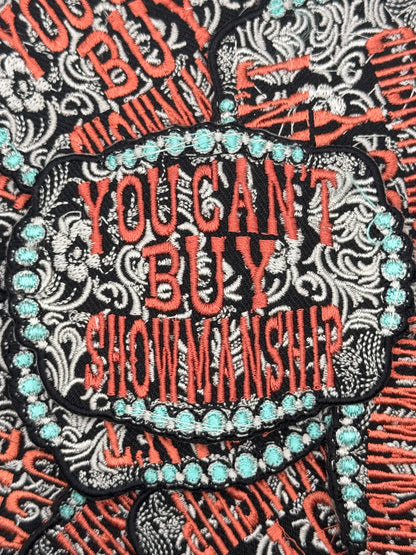 You can’t buy showmanship embroidery buckle