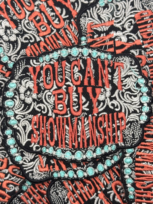 You can’t buy showmanship embroidery buckle