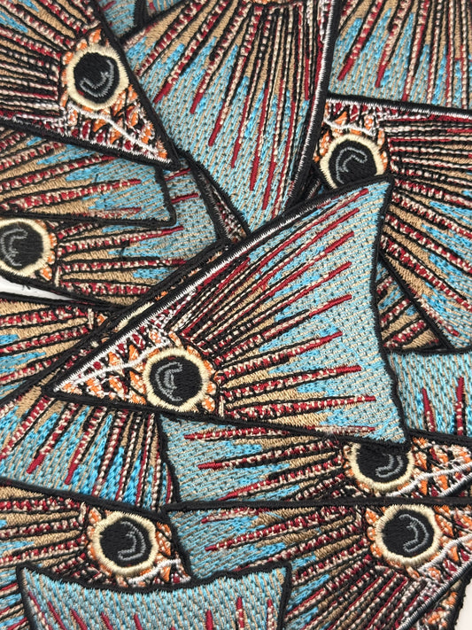 Redfish Fin Embroidery Patch
