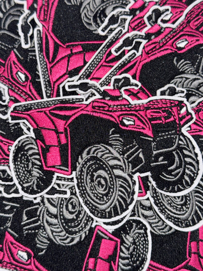 4 wheeler embroidery patch