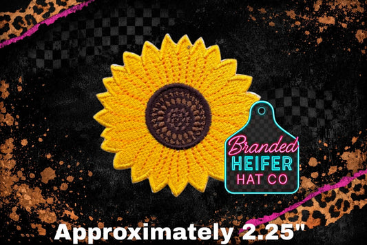SUNFLOWER EMBROIDERY PATCH