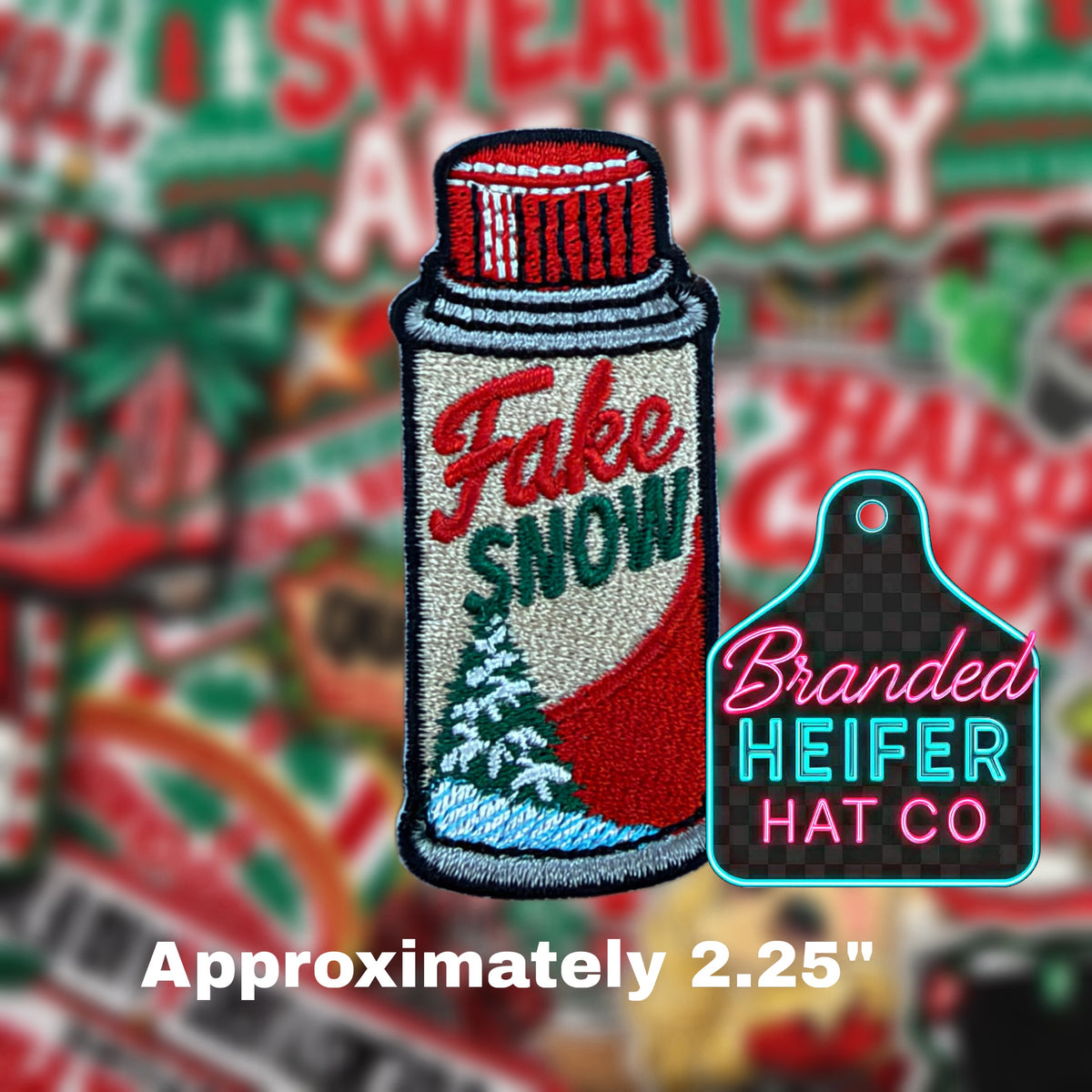 FAKE SNOW | EMBROIDERED HAT PATCH