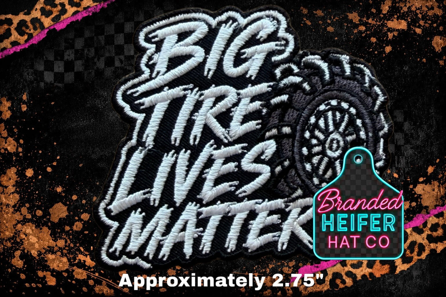 BIG TIRES EMBROIDERY PATCH