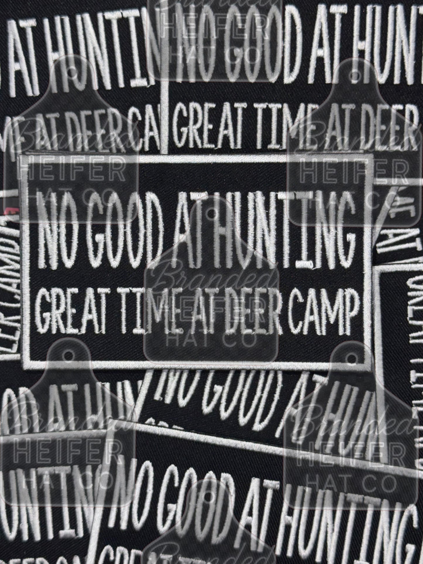 Good time at deer camp embroidery patch