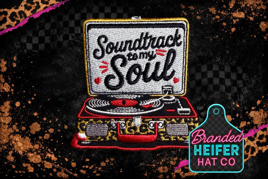 Soundtrack to my soul embroidery patch