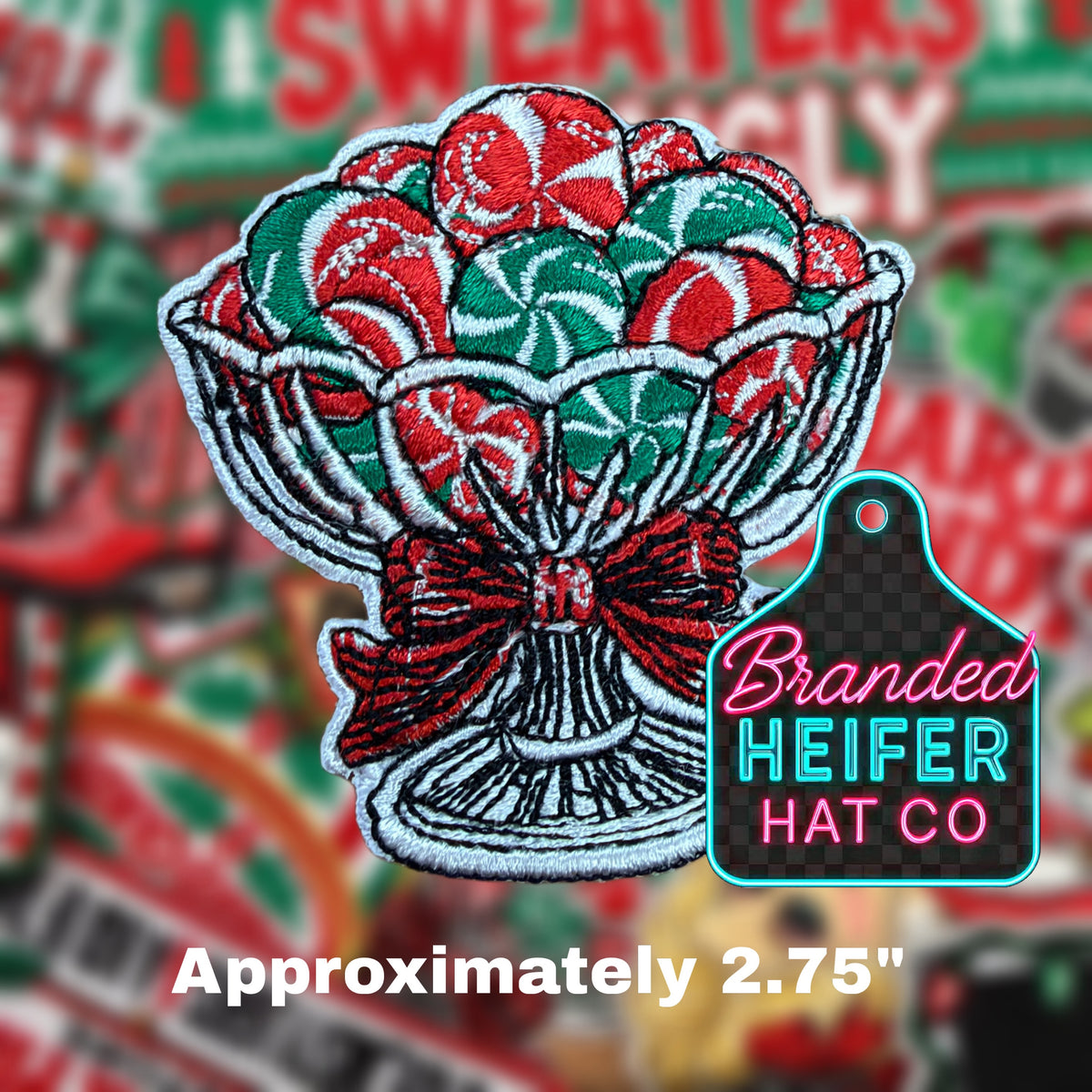 BOWL OF CANDY | EMBROIDERED HAT PATCH