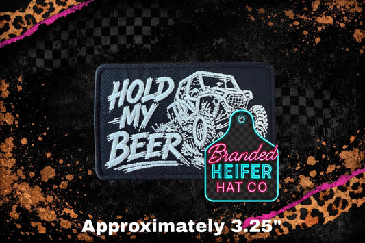 HOLD MY BEER EMBROIDERY PATCH