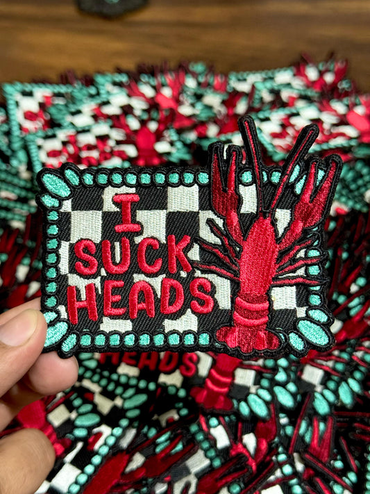 Crawfish embroidery patch