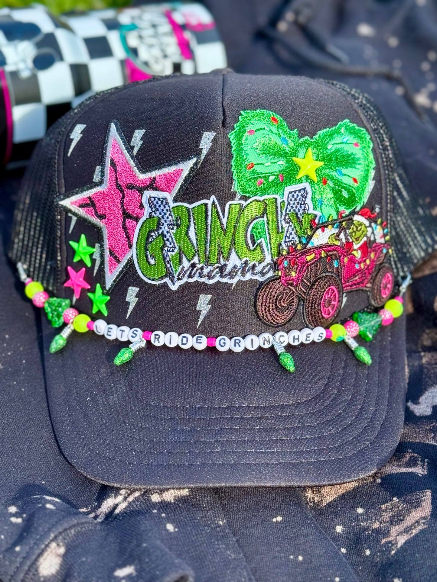 RTS let’s ride grinches trucker hat