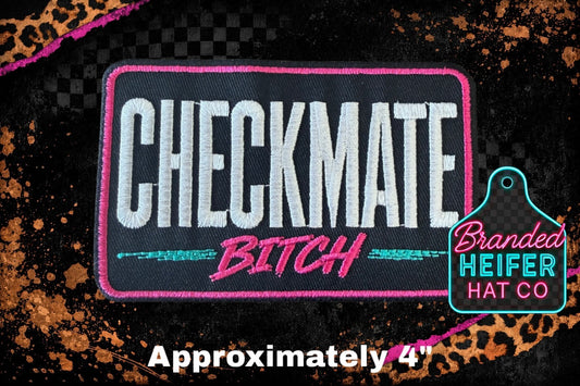 CHECKMATE EMBROIDERY PATCH