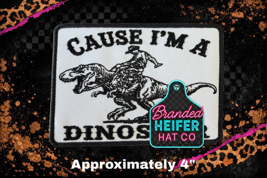 DINOSAUR EMBROIDERY PATCH