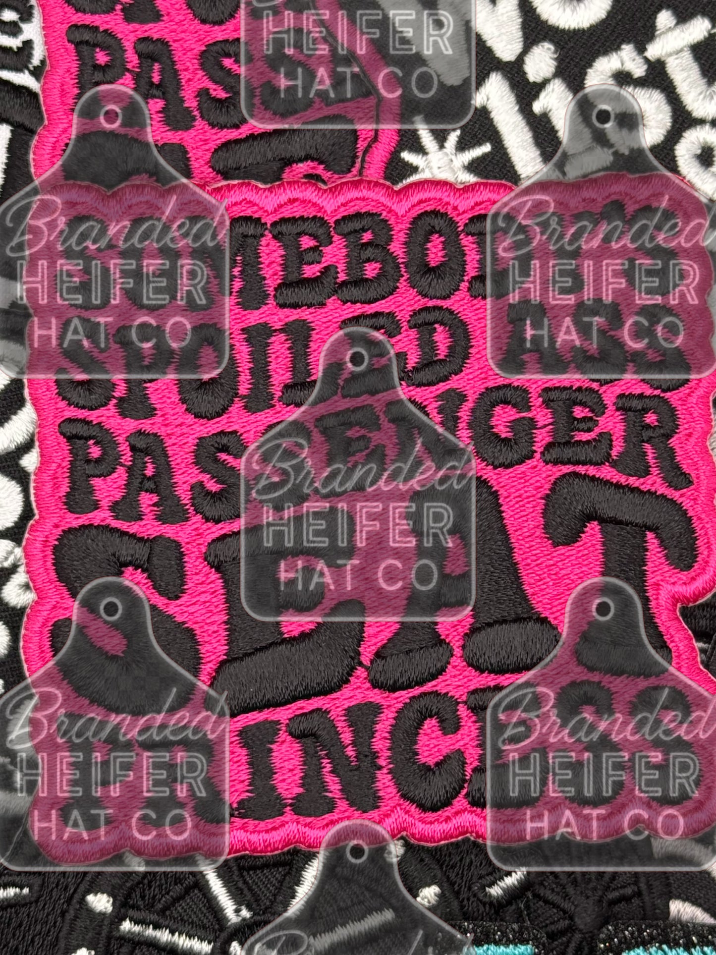 Passenger seat princess embroidery patch