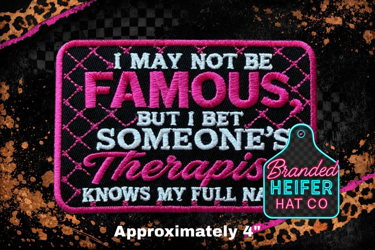 ALMOST FAMOUS EMBROIDERY PATCH