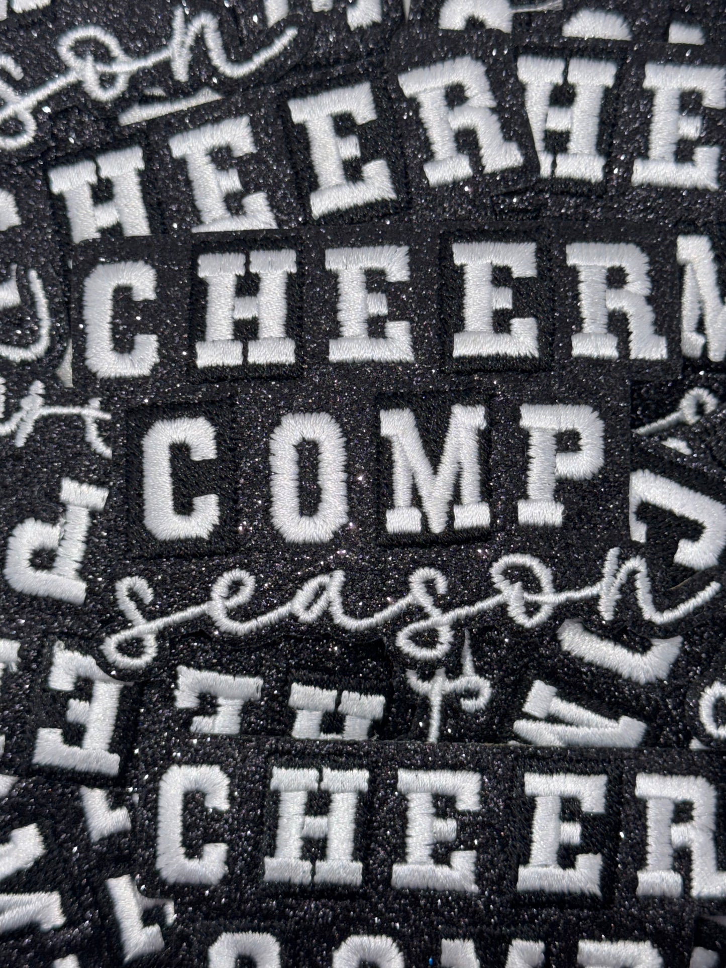 Cheer comp season embroidery patch