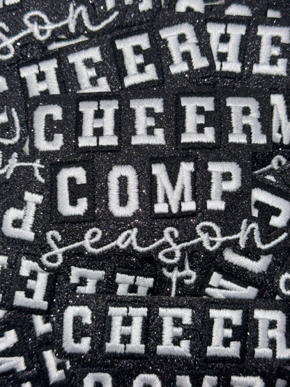 Cheer comp season embroidery patch