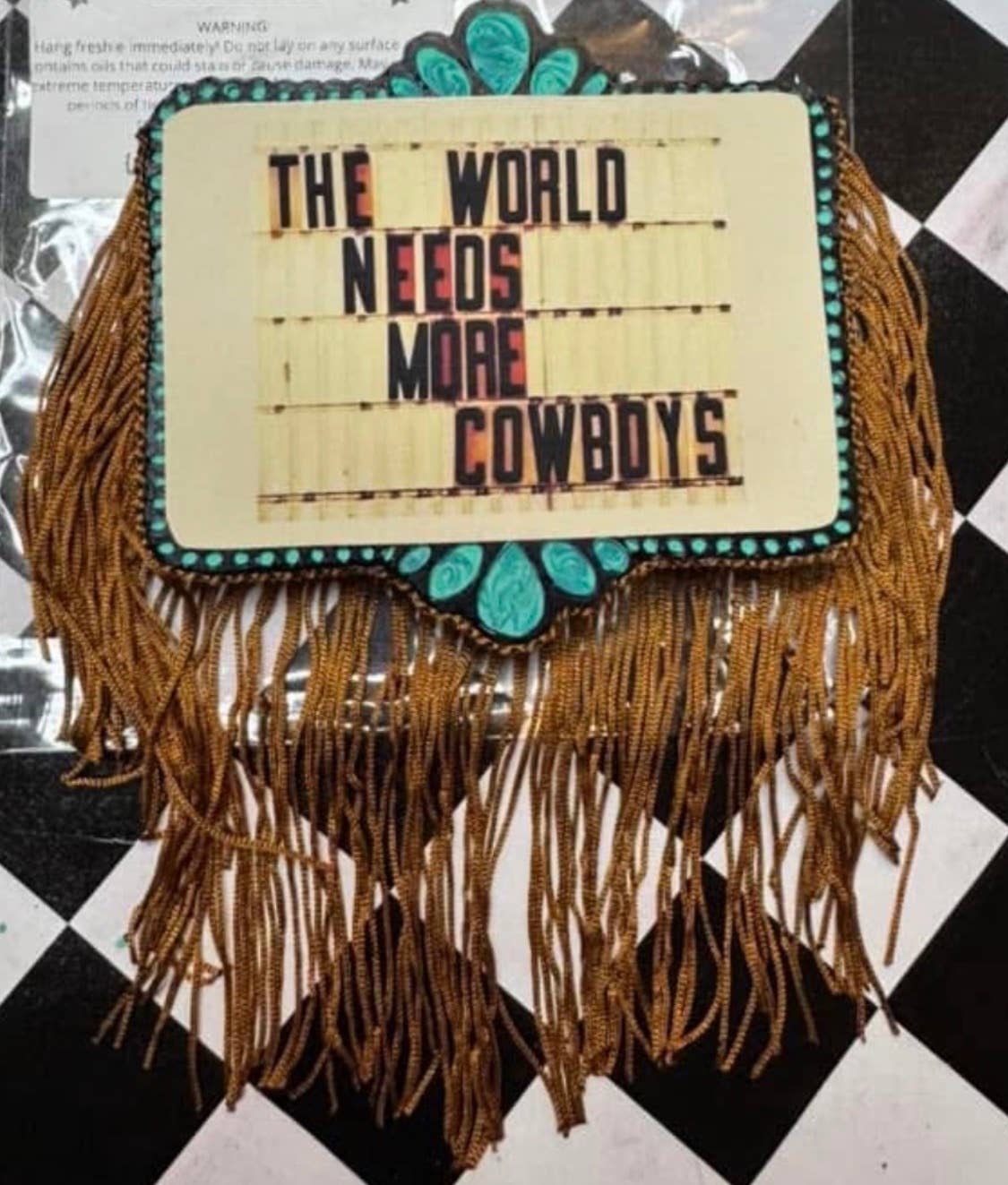 More Cowboys Western Frame Freshie