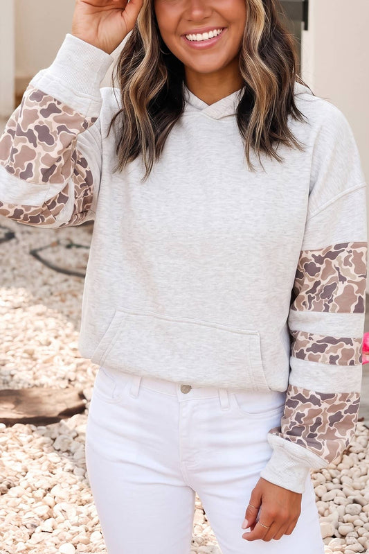 LDC Patchwork Camo Long Sleeve Hoodie