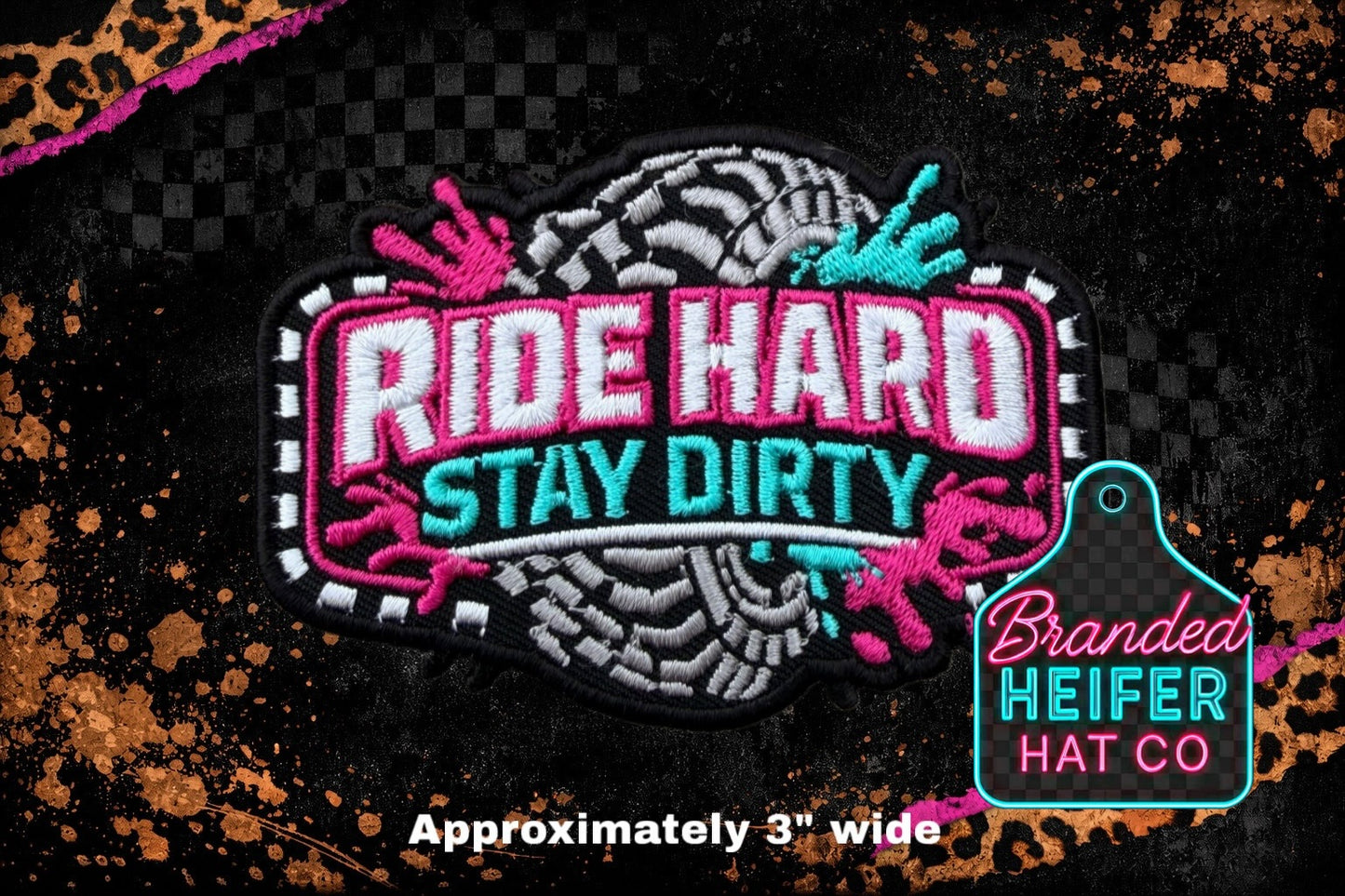 RIDE HARD EMBROIDERY PATCH | FINAL RESTOCK