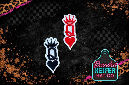 QUEEN OF HEARTS |  EMBROIDERY PATCH