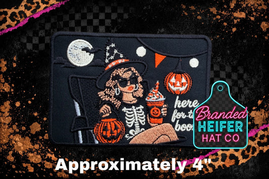 HERE FOR THE BOOZE EMBROIDERY PATCH